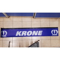 Брызговик (метла) Газель длинномер (2050х320мм) KRONE белый на синем фоне