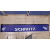 Брызговик  (метла) Газель длинномер (2050х320мм)  SCHMITZ Cargobul белый на синем фоне