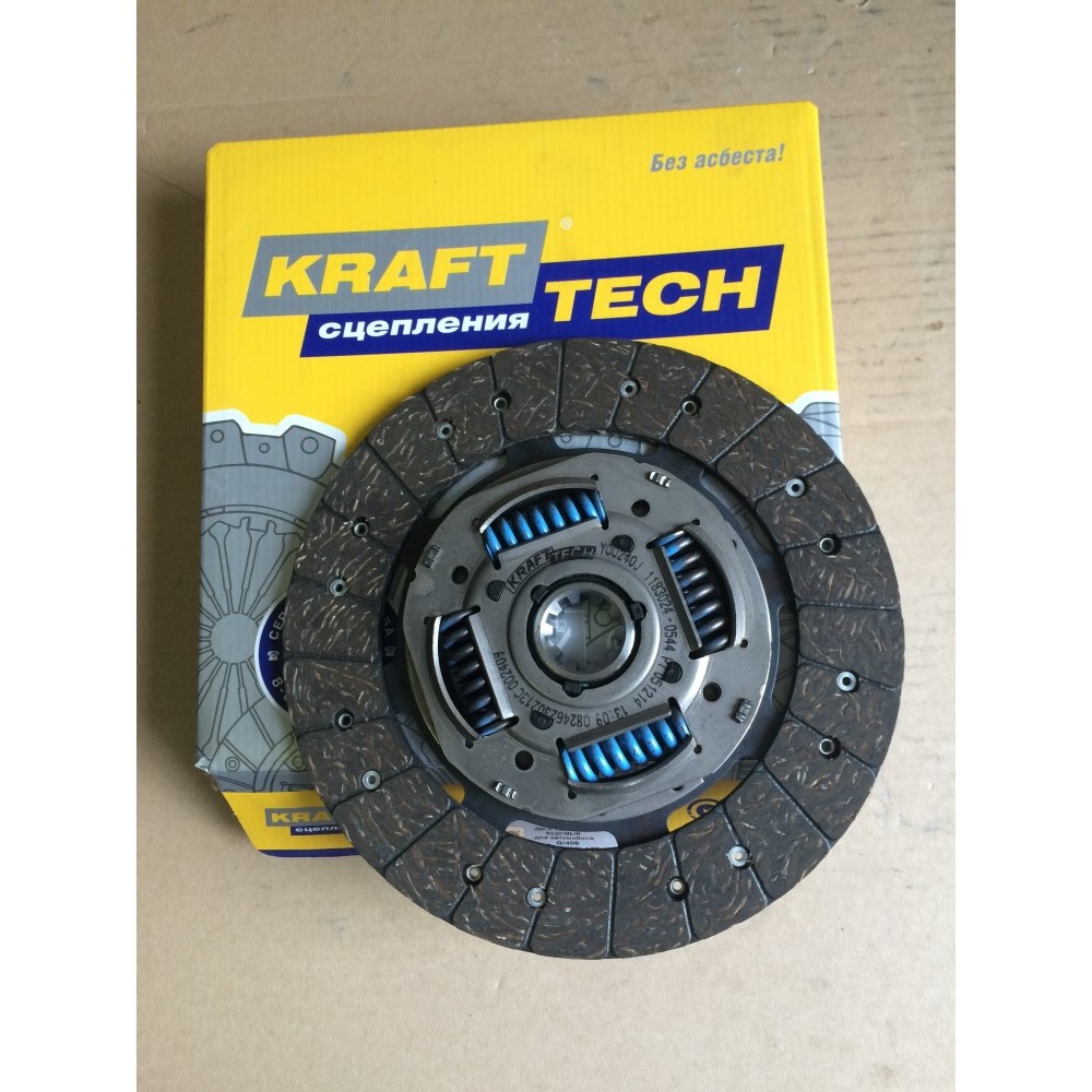 Диск сцепления KRAFTTECH Y00240J (240x10) (соответствует GAZ 402.1601130 / 406.1
