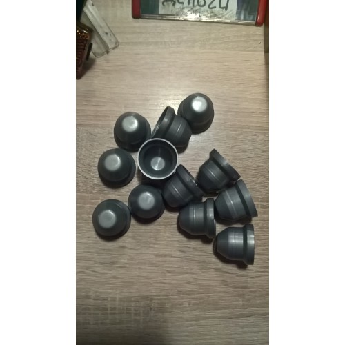 яяКолпачки декор. на колесн. гайки Газель пластм. 12шт (серый)