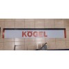 Брызговик Газель длинномер (2050х320) KOGEL красный на белом фоне