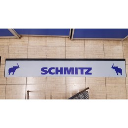 Брызговик Газель длинномер (2050х320)  SCHMITZ Cargobul синий на белом фоне
