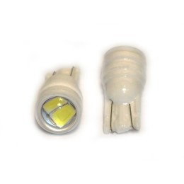 Лампочка габарит без цоколя 12V5W белая керамика