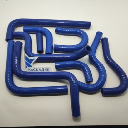 Патрубки отопителя Газель Евро-3 (10 шт.) силикон CARUM