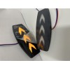 Повторители LED стрелочки черный корпус оранжевое свечение