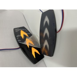 Повторители LED стрелочки черный корпус оранжевое свечение