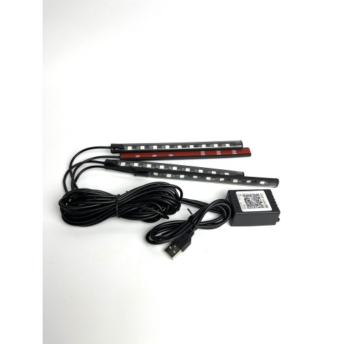 Подсветка ног в авто 9 диодов под USB управлен. через приложение FWD-08